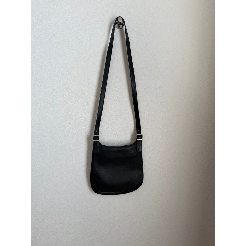 Coach 9135 Vintage Small Hippie Flap Bag in Black Leather Project Bag
